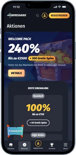 Winshark Casino Aktionen und Boni