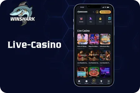 Winshark Casino Live-Bereich 